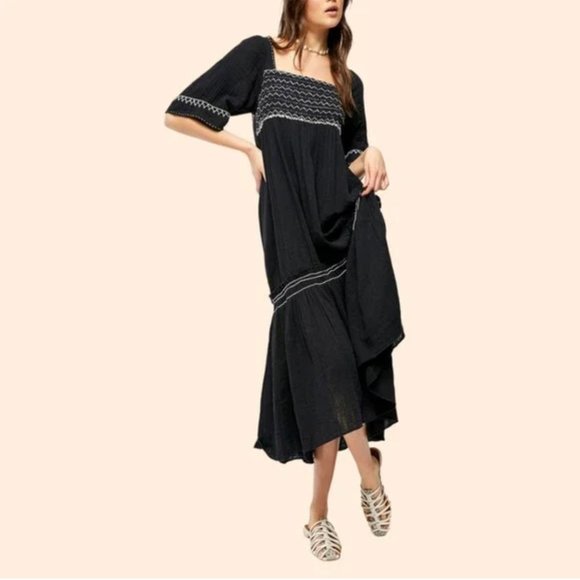 Free People Dresses & Skirts - Free People I'm The One Black Maxi Dress | XS